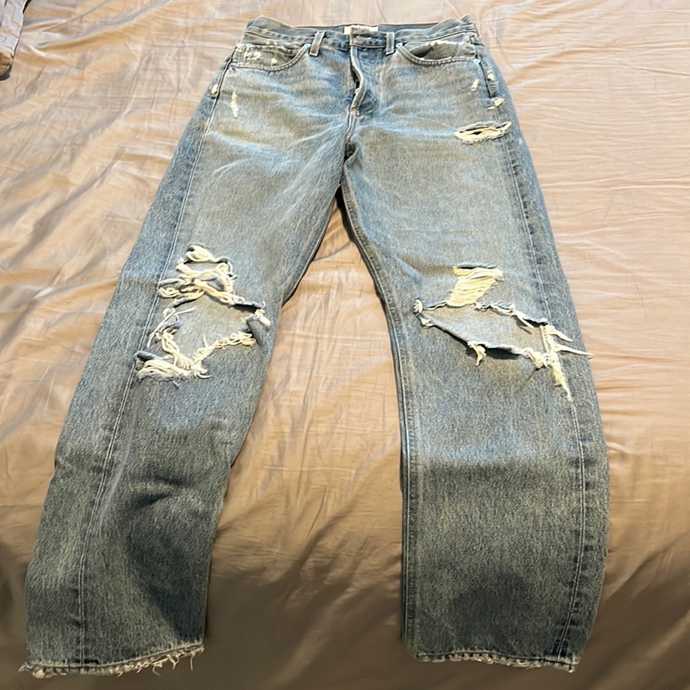 AGOLDE 90s Mid Rise Loose Fit in Fall Out